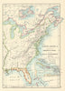 North America illustrating the Conquest of Canada & Revolutionary War 1887 map