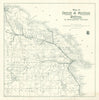 Map of Detroit & Mackinac Railway in Northeastern Michigan. Railroads c1925