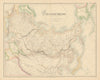 Russian Empire according to Kiepert. Siberia & Central Asia. FULLARTON c1863 map