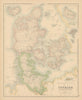Denmark with Schleswig & Holstein. US Virgin Islands St Croix Iceland c1863 map