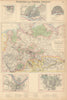 Northern and Central Germany. Hamburg Koblenz Cologne Dresden Leipzig c1863 map