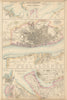 England NW Ports. Liverpool Birkenhead Mersey Dee Holyhead Silloth c1863 map