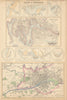 Scotland West Ports. Clyde Glasgow Ayr Campbelltown Largs Troon Irvine c1863 map