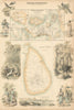 British East Indies Possessions Ceylon Malaya Malacca Penang Singapore c1863 map
