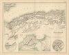Algeria. Environs of Oran, Algiers & Constantine. FULLARTON c1863 old map