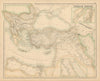 Turkish Empire. Turkey Balkans Levant Dardanelles Bosphorus. FULLARTON c1863 map
