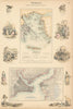 Turkey. Grecian Archipelago Aegean Mountains. Constantinople Istanbul c1863 map
