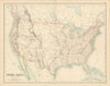 United States. New California. Confederate Arizona. Dacotah. FULLARTON c1863 map