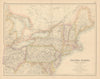 United States North East. Mid-Atlantic & New England states. FULLARTON c1863 map