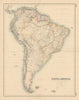 South America by SWANSTON / FULLARTON. Patagonia Guianas c1863 old antique map