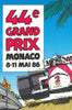 44e Grand Prix Monaco. Formula 1 poster Marlboro McLaren-TAG 8-11 May 1986
