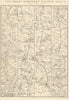 GREAT NORTHERN RAILWAY 1. London to Grantham & Nottingham. WELLER 1864 old map