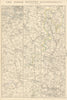 NORTH WESTERN RAILWAY 1. London to Rugby, Coventry & Birmingham.WELLER 1864 map