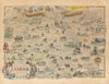 Exmoor. North Devon & part of Somerset pictorial map by Geoffrey Coning c1973