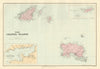 Channel Islands. Guernsey Jersey Alderney Sark Herm Caskets. STANFORD 1904 map