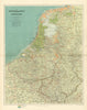 Netherlands & Belgium. Benelux. Projected Great Dyke. 68x54cm. STANFORD 1904 map