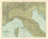 North Italy. w/o Trieste Tyrol. Lombardy Piedmont Veneto &c. STANFORD 1904 map