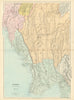 Burma & Adjacent Countries. Myanmar Bengal Assam. 75x54cm. STANFORD 1904 map