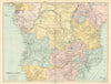 Central Africa. Congo Free State Rhodesia German East Africa. STANFORD 1904 map