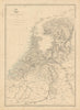 'Holland'. Netherlands in provinces. JW LOWRY for the Dispatch atlas 1863 map