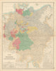 States of the late Germanic Confederation. Germany Austria. FULLARTON c1863 map