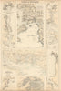 England South Coast Ports. Plymouth Portsmouth Poole Southampton c1863 old map