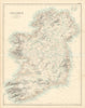 Ireland according to the Government Survey by SWANSTON / FULLARTON c1863 map