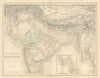 British Possessions in the East Indies… India Burma Nepal Tibet Ceylon c1863 map
