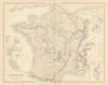 France & foreign possessions. Guadaloupe Martinique Guiana. FULLARTON c1863 map