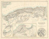 Algeria. Environs of Oran, Algiers & Constantine. FULLARTON c1863 old map