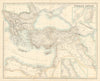 Turkish Empire. Turkey Balkans Levant Dardanelles Bosphorus. FULLARTON c1863 map