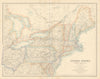 United States North East. Mid-Atlantic & New England states. FULLARTON c1863 map