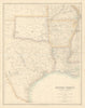 United States South Central. Texas Louisiana Arkansas Indian Territory c1863 map