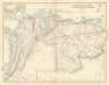 South America. New Granada & Venezuela. Colombia Panama. FULLARTON c1863 map