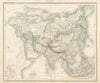 Asien. Asia. Sultanate of Oman in Persia & Pakistan. Stein/Lange 1858 old map