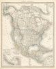 Nord-Amerika. North America. Pre-Alaska Purchase. Stein/Heck 1858 old map