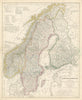 Schweden, Norwegen und Finland. Sweden, Norway & Finland. Stein/Köhler 1858 map