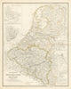 Konigreiche der Niederlande und Belgien. Benelux. Stein/Köhler 1858 old map
