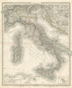 Italien. The Italian states. Stein/Heck 1858 old antique map plan chart