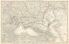 Das Russische Reich… South Russia. German Military Colonies. Stein/Heck 1858 map