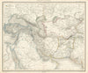 West Asien. Southwest Asia. Abu Thubby/Abu Dhabi. Stein/Lange 1858 old map