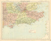 SE ENGLAND Lighthouses Lifeboat stations English Channel Thames Estuary 1892 map