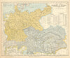 GERMANY & AUSTRIA-HUNGARY. Red & white wine growing regions. LETTS 1892 map