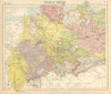 GERMAN EMPIRE. Prussian Provinces. Lighthouses. British consuls. LETTS 1892 map