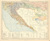 DALMATIAN COAST. Lighthouses. Croatia Istria Dubrovnik Split. LETTS 1892 map