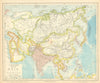 ASIA. British India Hedjaz China Arabia Persia Siam Beloochistan. LETTS 1892 map