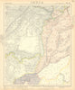 PAKISTAN & AFGHANISTAN. Punjab Beluchistan Sinde. British India. LETTS 1892 map