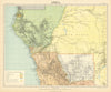 CENTRAL AFRICA. International African Association (Congo) Gabon Angola 1892 map