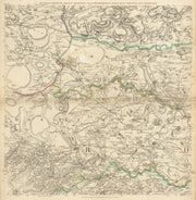 West Yorkshire. Bradford, Halifax, Huddersfield & Leeds. T. Jefferys 1772 map