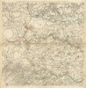 West Yorkshire. Bradford, Halifax, Huddersfield & Leeds. T. Jefferys 1772 map